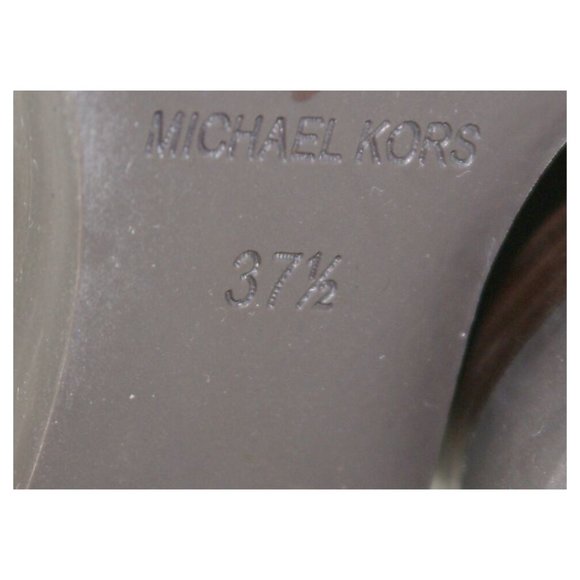 $600 Michael Kors Collection Beth Wedge Booties Boot Rich Suede Brown 37.5 (Z1) - Picture 7 of 8